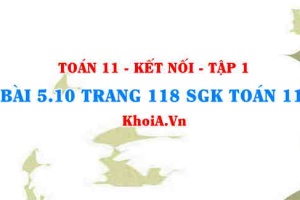 Bài 5.10 trang 118 SGK Toán 11 tập 1 Kết nối tri thức